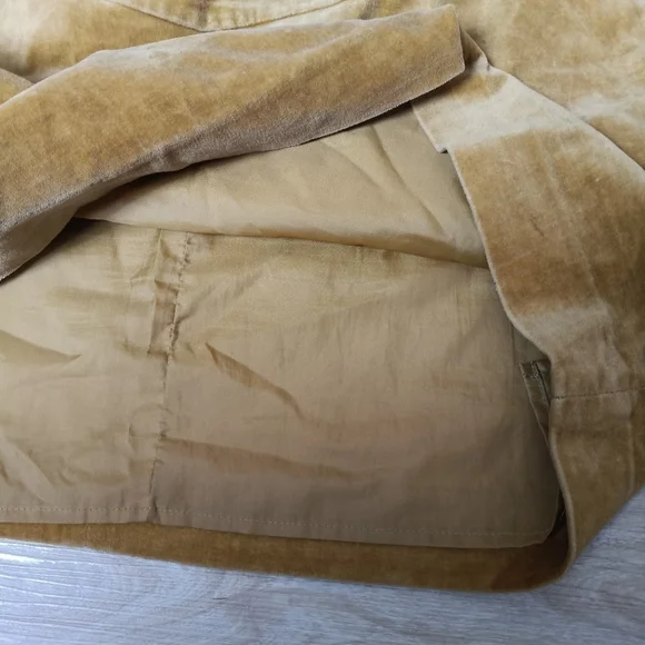 SOLD Lot H&M Velvet Mustard Mini Skirt And Hippie Rose Floral Mini Skirt 10 M - Picture 3 of 7